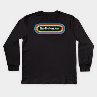 pretenders ll rainbow retro Kids Long Sleeve T-Shirt